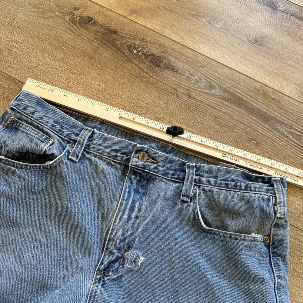 Carhartt Jeans Mens 38 x 29 B480 DVB Straight Traditional Fit‎ Denim Workwear